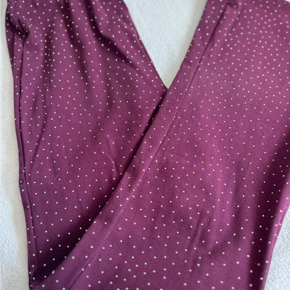 No Boundaries Purple Polka Dot Pants